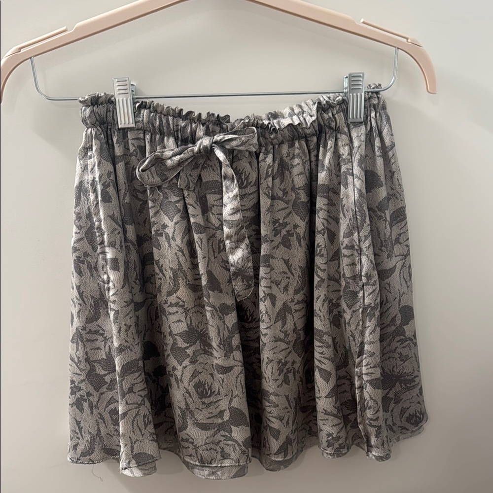 Floral Print Mini Skirt